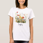 T-shirt Nom de fleur sauvage (Devant)