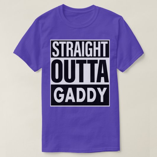 T-shirt Nom de Gaddy Droit Outta Gaddy (Design devant)