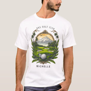 T-shirt Nom de golf personnalisé Classique