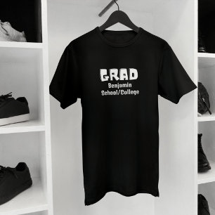T-shirt nom de graduation des camarades de classe simple n