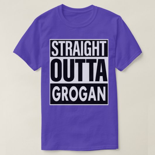 T-shirt Nom de Grogan, droit devant Grogan (Design devant)