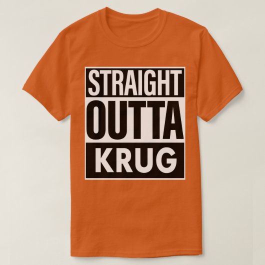 T-shirt Nom de Krug Droit devant Krug (Design devant)