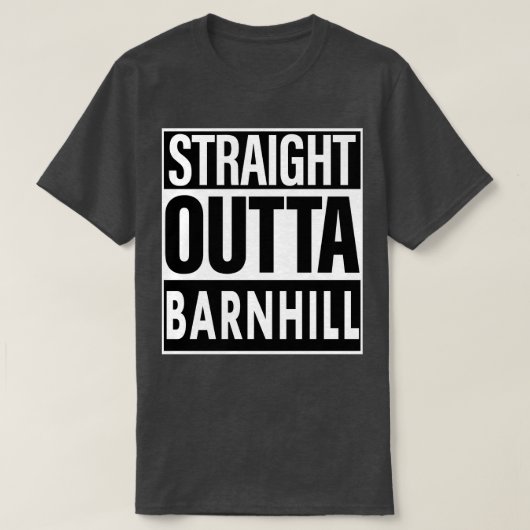 T-shirt Nom de la colline Droit devant Barnhill (Design devant)