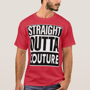 T-shirt Nom de la couture droite hors de la couture