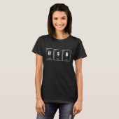 T-shirt Nom de la Lisa Chimie Éléments Noms des femmes (Devant entier)