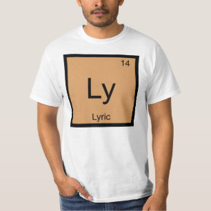 T-shirt Nom de la lyrique Élément chimique Tableau périodi