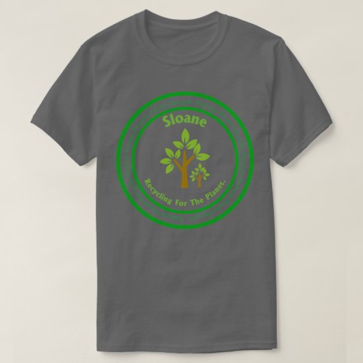 T-shirt Nom de la machine Recyclage Recyclage Recycler son (Design devant)