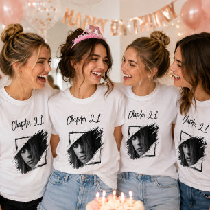 T-shirt Nom de la photo 21e anniversaire