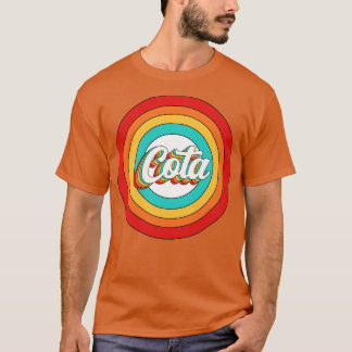 T-shirt Nom de la robe Chemise Vintage Cercle de la côte