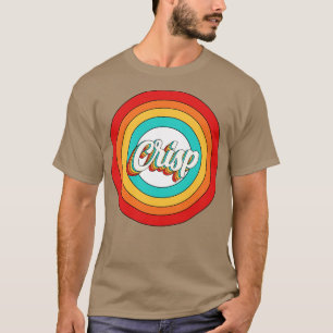 T-shirt Nom de l'Crisp Chemise Vintage Cercle de crêpe