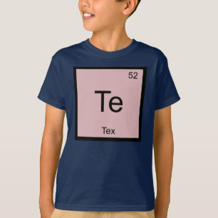 T-shirt Nom de l'élément de chimie du tableau périodique