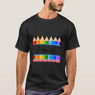 T-shirt Nom de l'élève enseignant de l'école Jesãºs Kinder