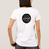 T-shirt Nom de l'employé du salon de coiffure Logo de l'en (Dos)