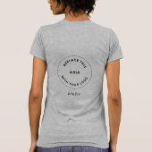 T-shirt Nom de l'employé Logo de l'entreprise Devant Derri (Dos)