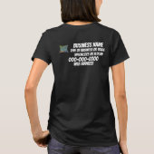 T-shirt Nom de l'entreprise Numéro de logo Uniform Jersey (Dos)