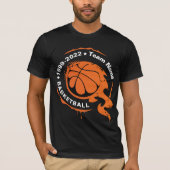 T-shirt Nom de l'équipe de basket-ball. Personnaliser T-sh (Devant)