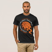 T-shirt Nom de l'équipe de basket-ball. Personnaliser T-sh (Devant entier)