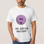 T-shirt Nom de l'équipe de Bowling personnalisée | Boule d (Devant)