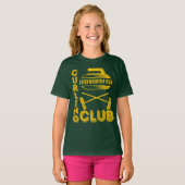 T-shirt Nom de l'équipe du club scolaire Curling (Devant entier)