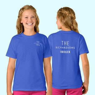 T-shirt Nom de l'équipe Famille Sports Partie Gamme