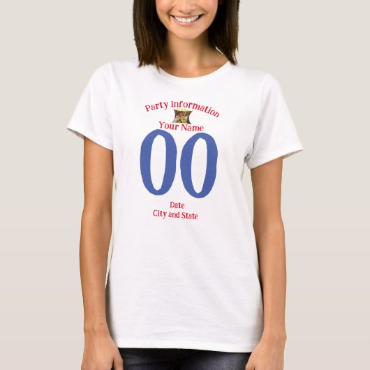 T-shirt Nom de l'équipe Numéro de l'équipe Nom de l'équipe (Devant)