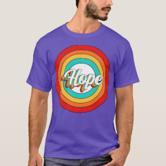 T-shirt Nom de l'espoir Chemise Vintage Hope Cercle