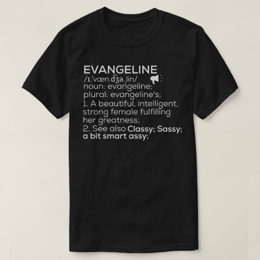 T-shirt Nom de l'évolution Définition de l'évolution Evang (Design devant)