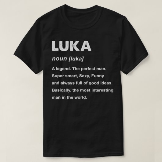 T-shirt Nom de Mens Luka (Design devant)