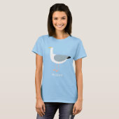 T-shirt Nom de mouette mignonne (Devant entier)