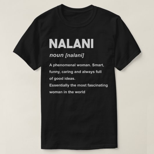 T-shirt Nom de Nalani (Design devant)