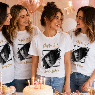 T-shirt Nom de photo 21e anniversaire