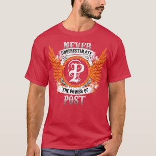 T-shirt Nom De Poste Chemise Ne Sous-Estime Jamais Le Pouv
