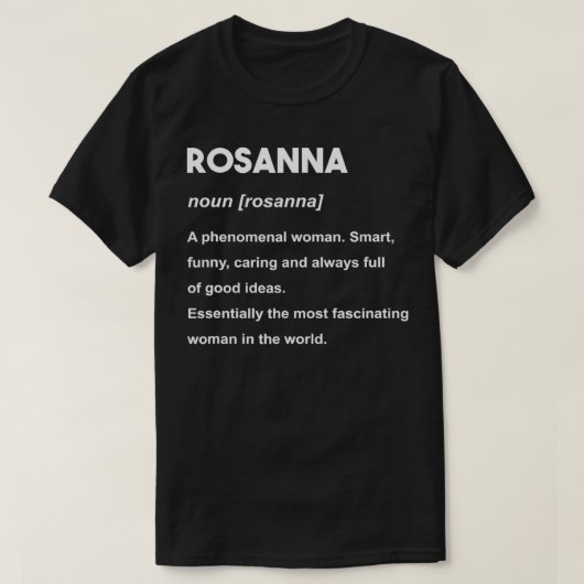 T-shirt Nom de Rosanna (Design devant)