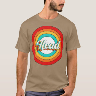 T-shirt Nom de tête Chemise Vintage Cercle de tête