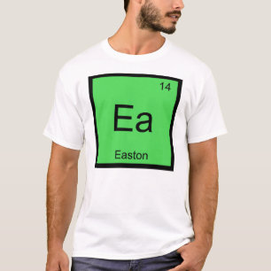 T-shirt Nom d'Easton Chimie Élément Tableau périodique