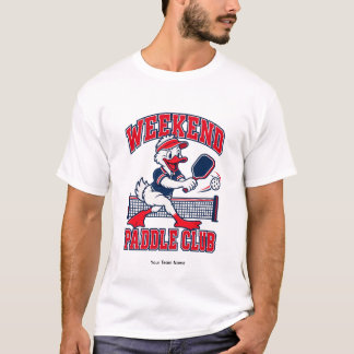 T-shirt Nom d'équipe de canard du club de paddle personnal