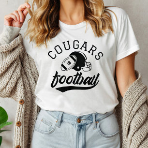 T-shirt Nom d'équipe de football personnalisé rétro blanc
