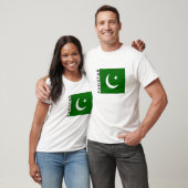 T-shirt nom des textes de drapeau de pays du Pakistan (Unisexe)