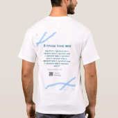 T-shirt Nom d'ingrédient ajouter nom d'entreprise site Web (Dos)