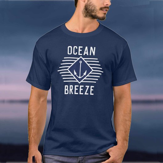 T-shirt Nom du bateau sur un équipage de voiliers