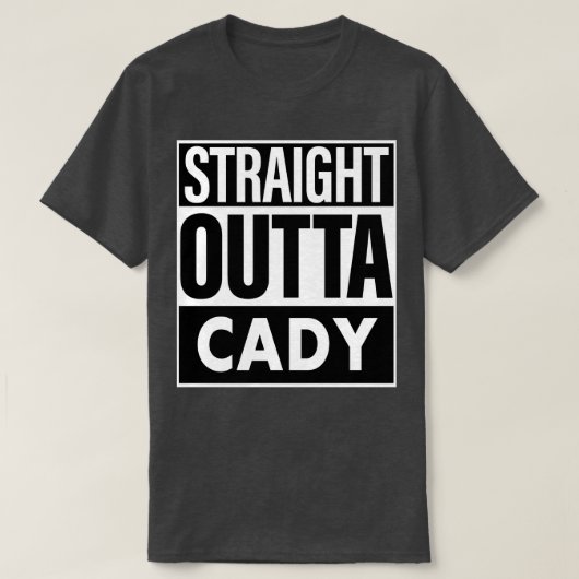 T-shirt Nom du cadet droit devant cady (Design devant)