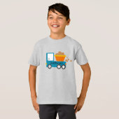 T-shirt Nom du camion de construction Cute (Devant entier)