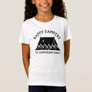T-Shirt Nom du camping Famille Tente Camping Voyage