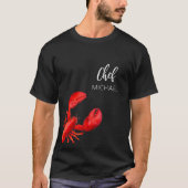 T-shirt Nom du chef de homard rouge (Devant)