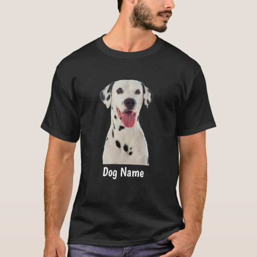 T-shirt Nom du chien dalmate mignon (Devant)