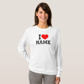 T-shirt Nom du coeur (Devant entier)