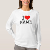 T-shirt Nom du coeur (Devant)