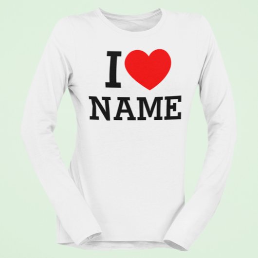 T-shirt Nom du coeur