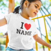 T-shirt Nom du coeur