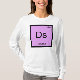 T-shirt Nom du desiree Élément de chimie Tableau périodiqu